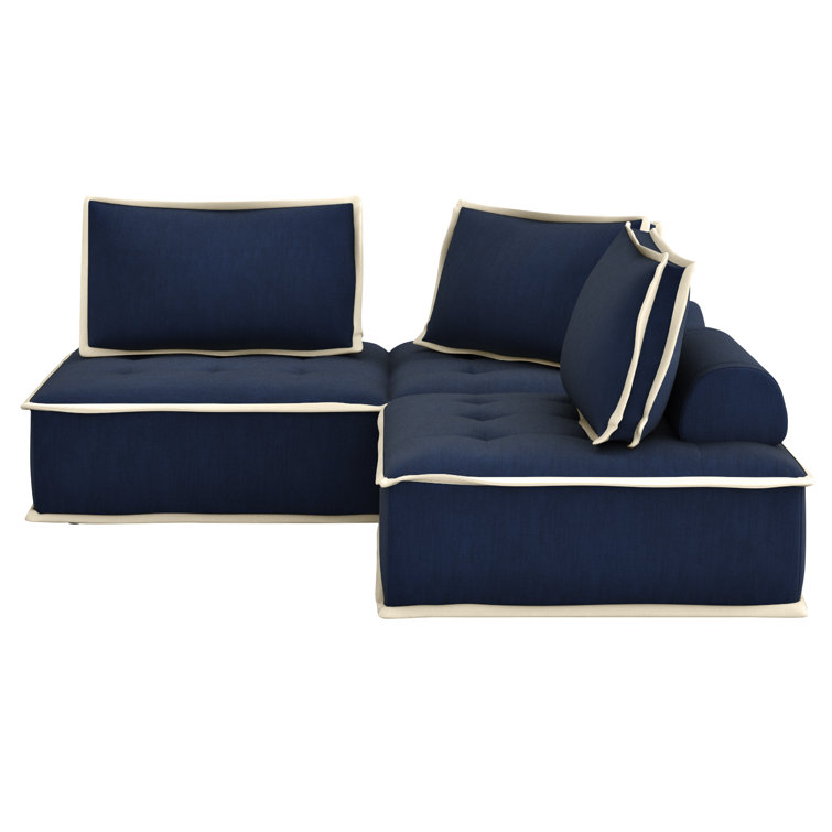 Kensington Navy Back Cushion for Sofa and sectional modular pieces