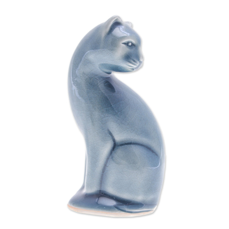 Figurine en céramique Red Barrel Studio®, Bleu