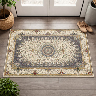 Oriental Machine Tufted Shag Area Rug