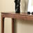 Nordic style simple brown console table.-582231986