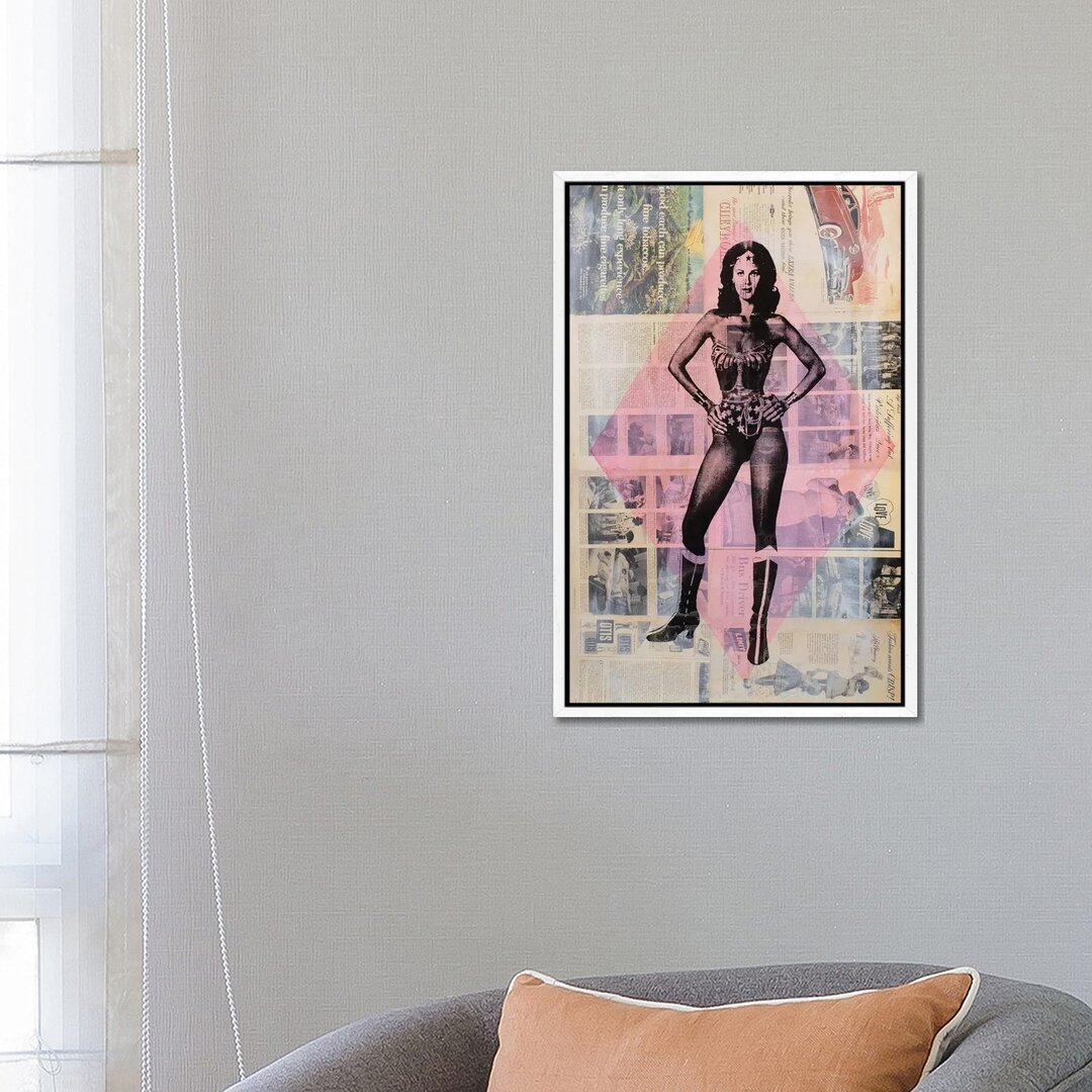 Leinwandbild - Grafikdruck „Wonder Woman, Lynda Carter” von Dane Shue