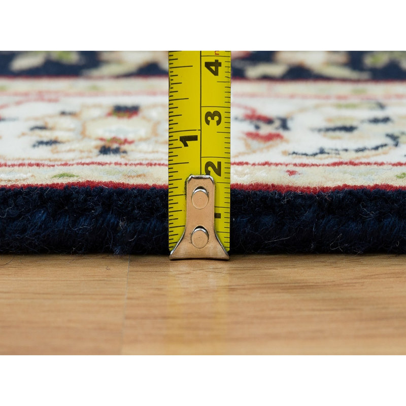 Tapis de couloir bleu en laine New Age 2 pi 8 po x 19 pi 2 po Rhowyn