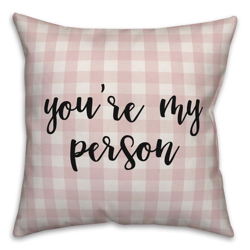  Coussin You Are My Personal, Rose / Noir, Housse de coussin