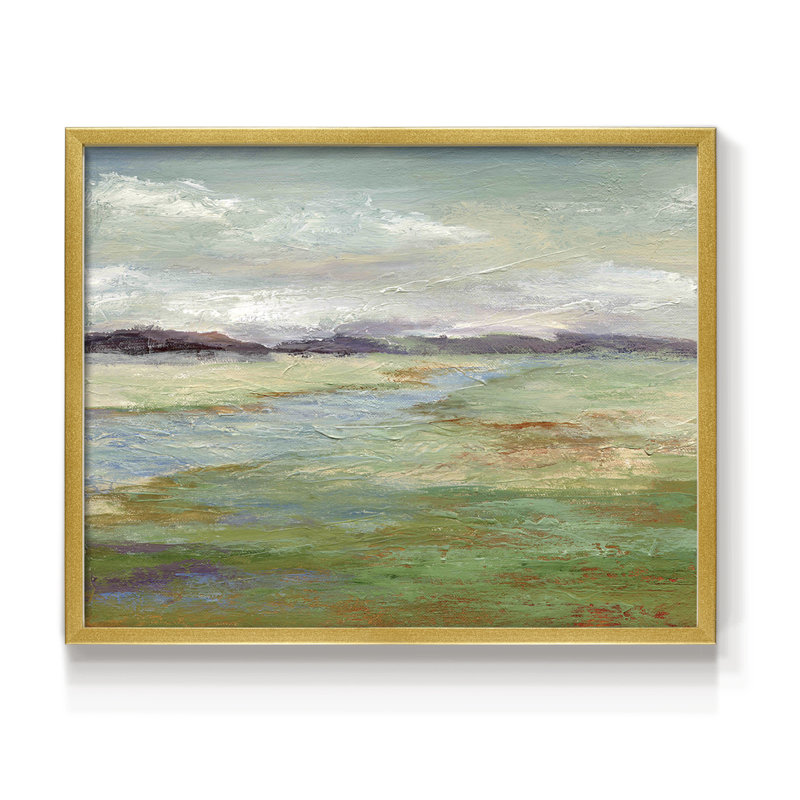 Meadow Stream II -Framed Print - Restickable, 22" H x 28" W