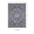 Breedlove Traditional Machine Woven Flatweave Gray and Blue Area Rug with Non Skid Backing-823702699