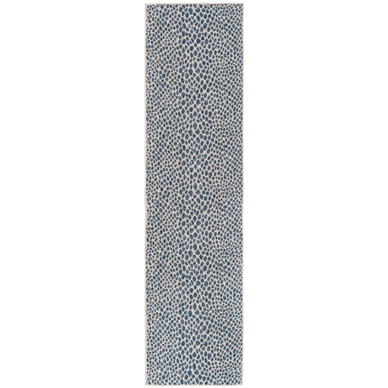 Outdoor Destiny Area Rug Navy Color, Runner 2'7" x 10'