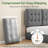 Adjustable Height Queen Size Upholstered Headboard from 39”to 44”-2133308116-2133308104