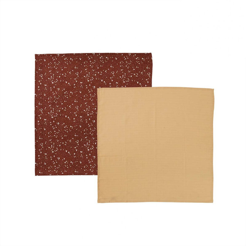Iro 2 Piece 100% Cotton Baby Blanket Set