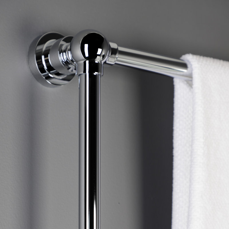 Kingston Brass Palatine 36-Inch Wall Mount 3-Bar Towel Rack, Polished Chrome