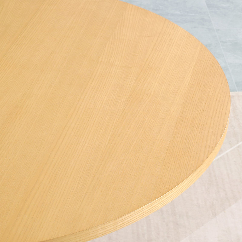 Astraea Round Wood Dining Table, 29.6"H x 47"L x 47"W, Natural