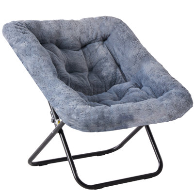 Folding Upholstered Saucer Chair