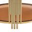 Table basse en verre avec tablette