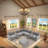 Modular Chenille Sofa With Dual Consoles, Extra-Large Storage, Wireless Charging, Removable Ottoman, Acrylic Table Tops & Side Storage Pockets For Living Room-1160454083