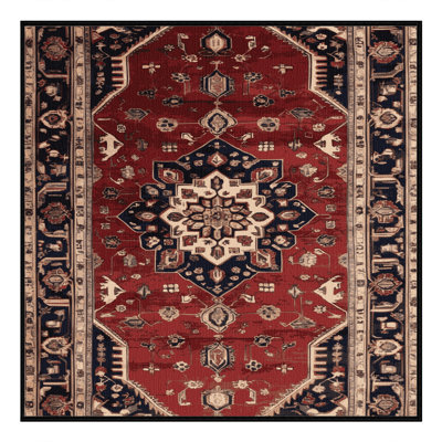 Tapis brun lavable à la machine