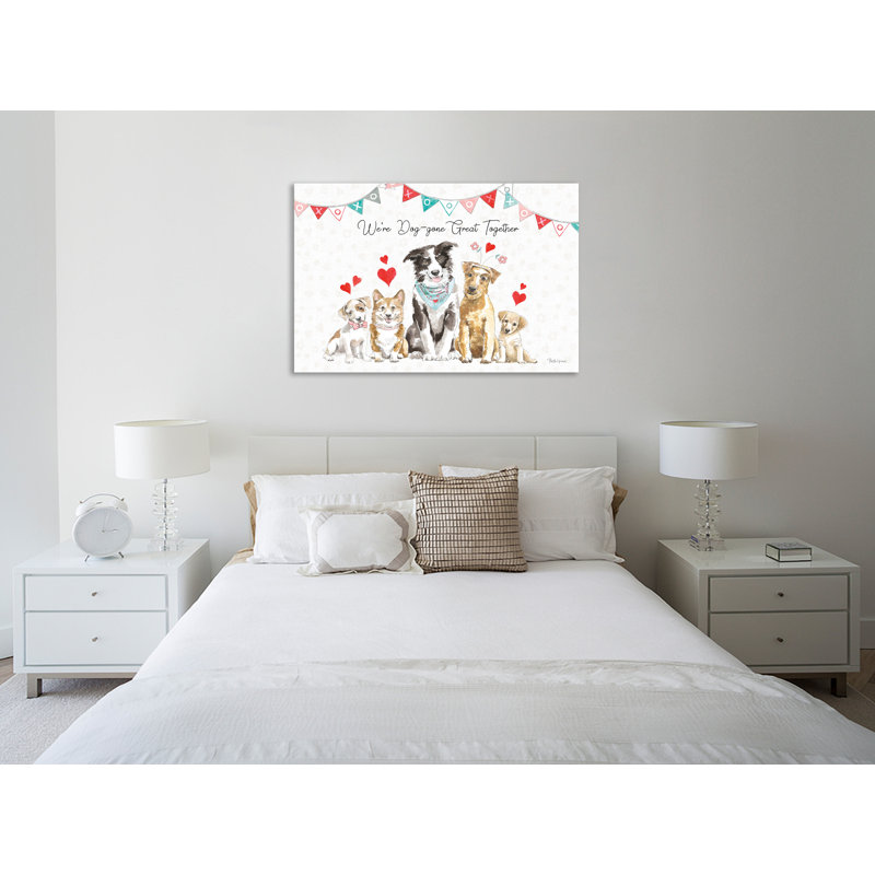 «Paws Of Love I», toile tendue par Beth Grove, H 40 po x l 60 po x P 1,5 po