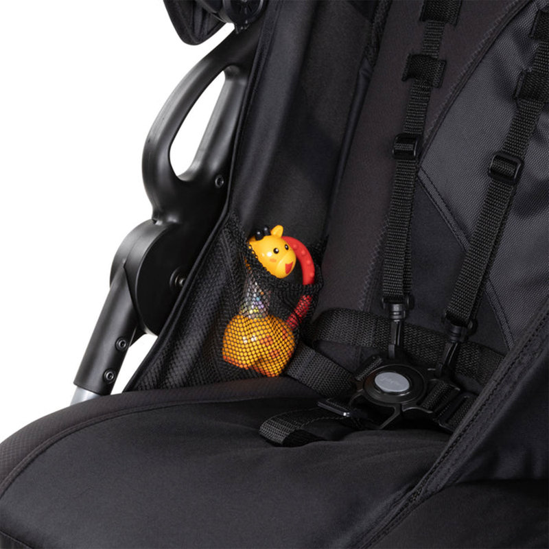 Griffin Black Double Jogging Stroller with Steel Frame