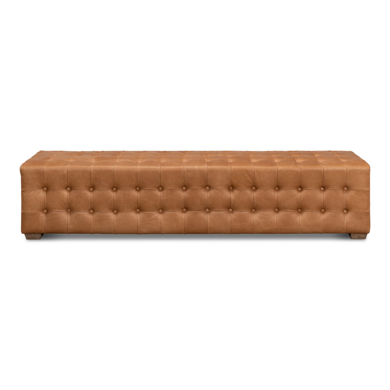 Beam Leather Bench