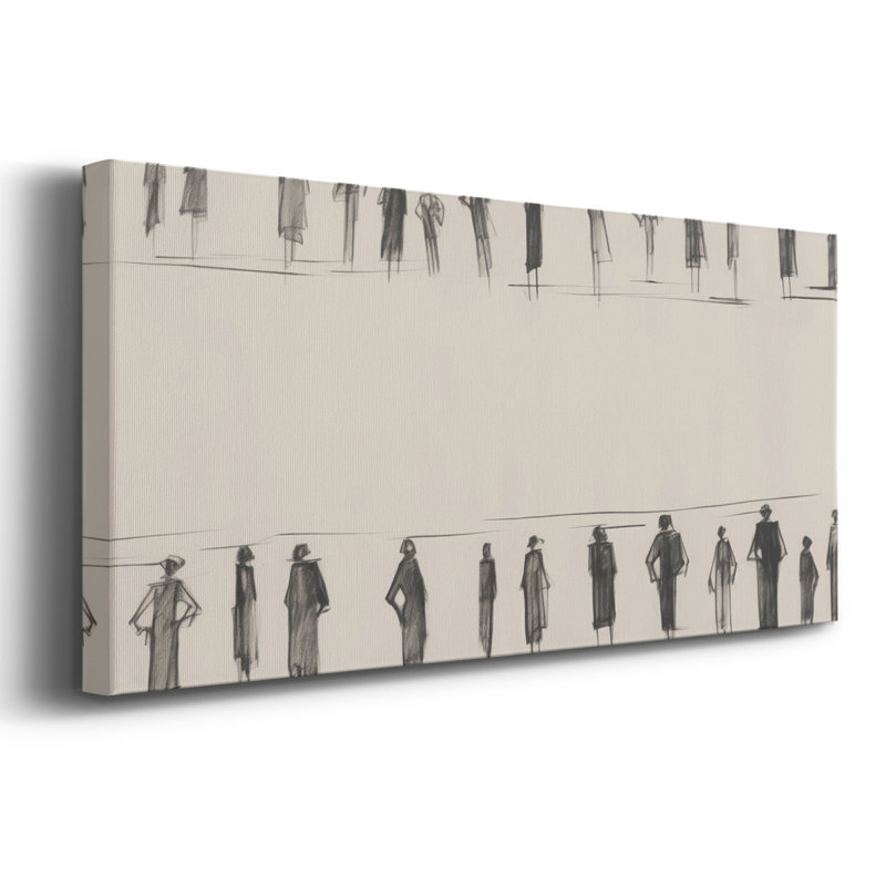 Série abstraite - CML III - Toile tendue avec châssis - Prêt à accrocher, H 12 po x l 30 po