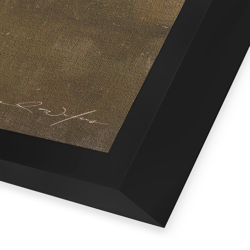 Heart of Heaven #2 Framed Painting Canvas, Black, 39" H x 48" W x 2.5" D