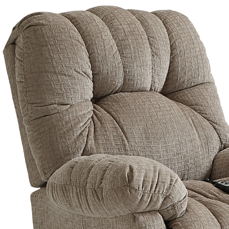 Fauteuil inclinable standard berçant de 38 po Conen, Parchemin, Électrique avec inclinaison de la tête
