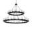 Noziroh Ring 40 - Light Dimmable Tiered Chandelier