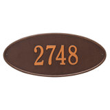 Madison 1-Line Wall Address Plaque