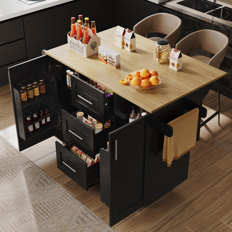 Kitchen Island, Black
