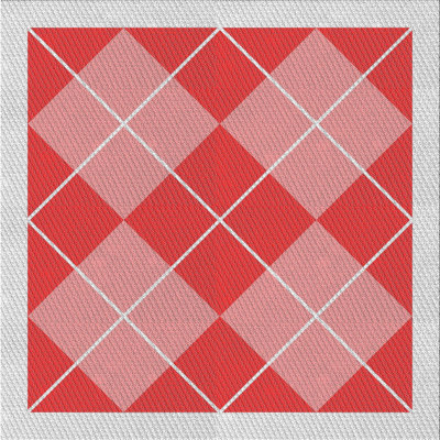 Tapis rouge / gris clair Power Loom
