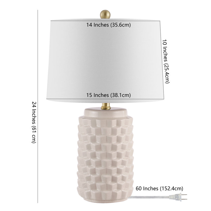 Lampe de table 22,5 po ivoire, Ivory
