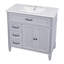Meuble-lavabo de salle de bain avec lavabo - Armoire avec tiroirs, structure solide et panneau de fibres à densité moyenne-682788969