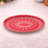 Embossed Ceramic Snowflake Platter (Set of 2)