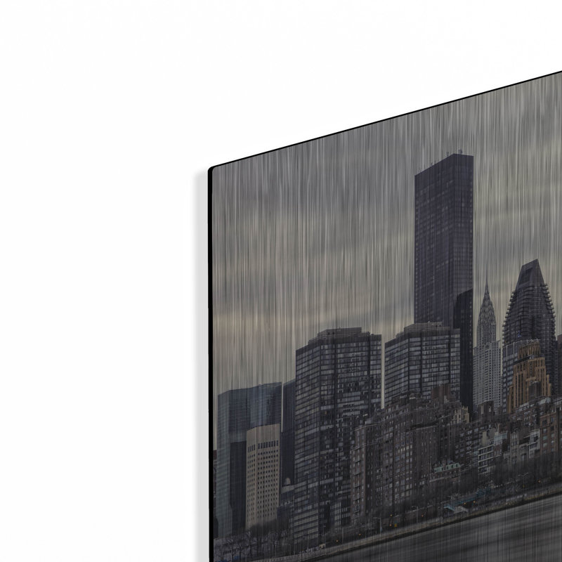 Mur en métal «The East Side» par Rick Berk Latitude Run®, H 12 po x l 16 po