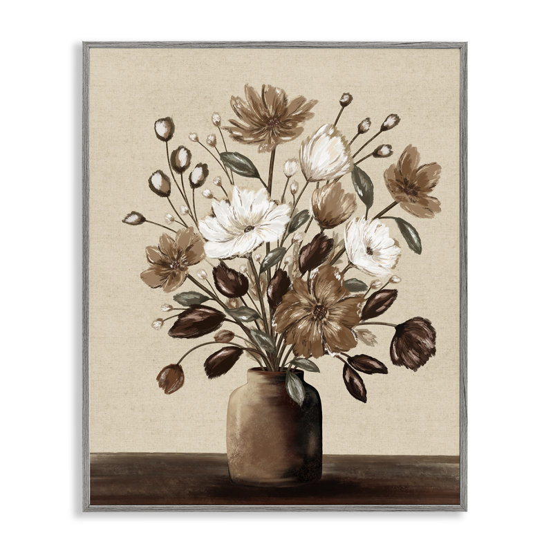 Vase encadré giclée, design par Kristen Dalpiaz, Estampe numérique Farmhouse, H 20 po x l 16 po