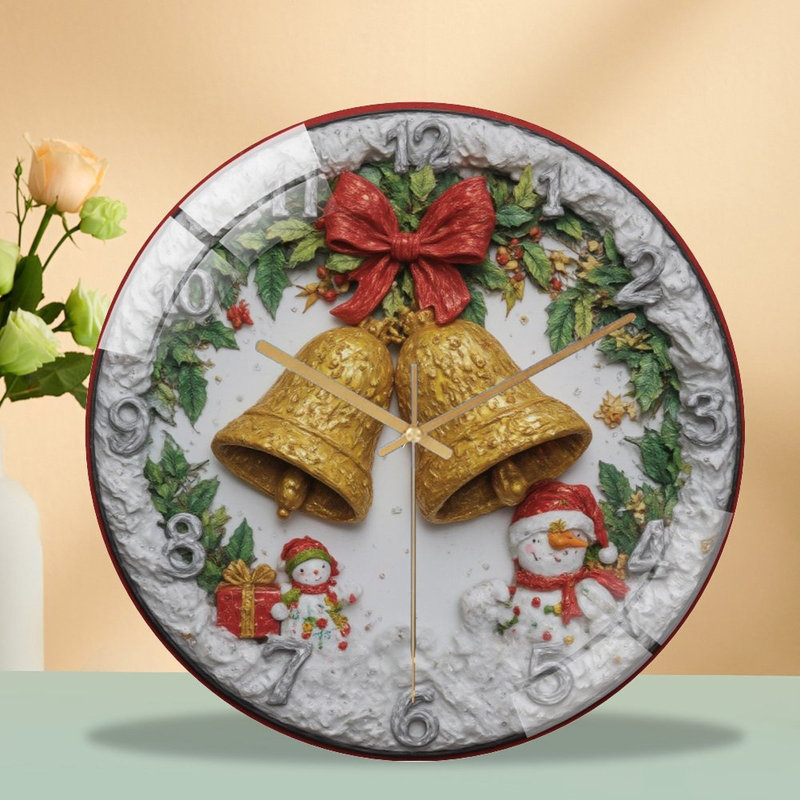 Horloge murale de Noël 12 po