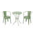 Lourdes 3 Pc Kd Metal Set, Durable And Stylish Outdoor Furniture For Patio And Garden Use, Easy Assembly And Maintenance.-1958476971