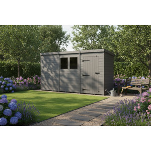 Sheda R W Total Sheds 12x7 PENT COMPOSITE SHED | Wayfair.co.uk
