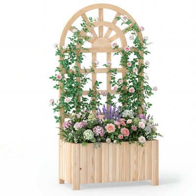 Wood Raised Garden Bed