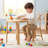 Rattan Kids Table Sets With Backrest For Playroom/Kids Room/Bedroom-968272484