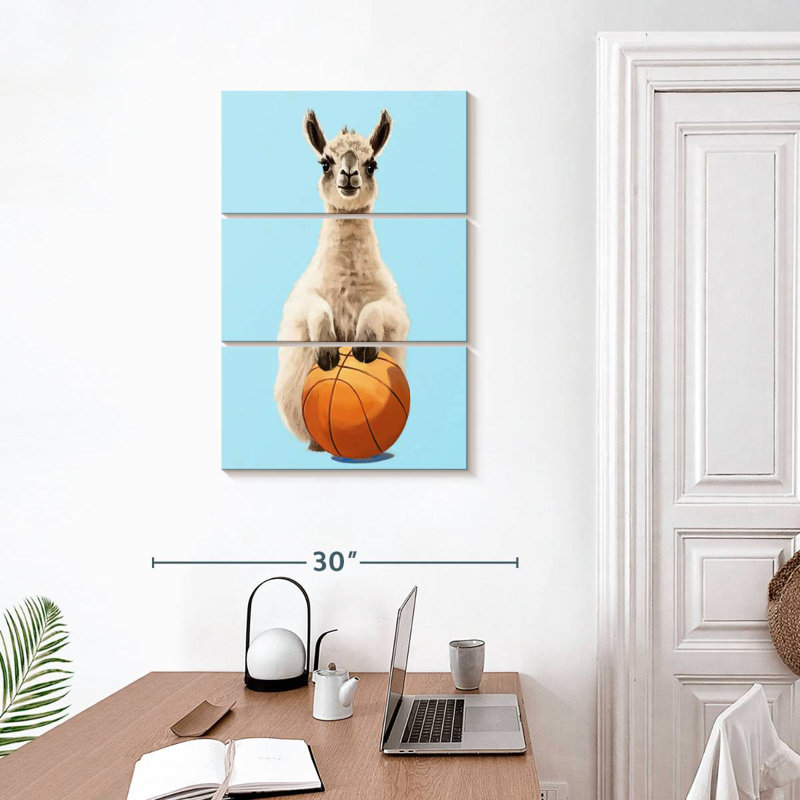 Ketti Sporty Llama - Basketball, H 32 po x l 20 po
