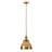 Elodie 1 - Light Brass Dome Pendant-303885084-303885087