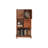 Modern Nut-Brown Solid Wood China Cabinet