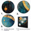 «Teal Gold Astrology Celestial Alignment» sur impression sur toile-1110069858-1110069863