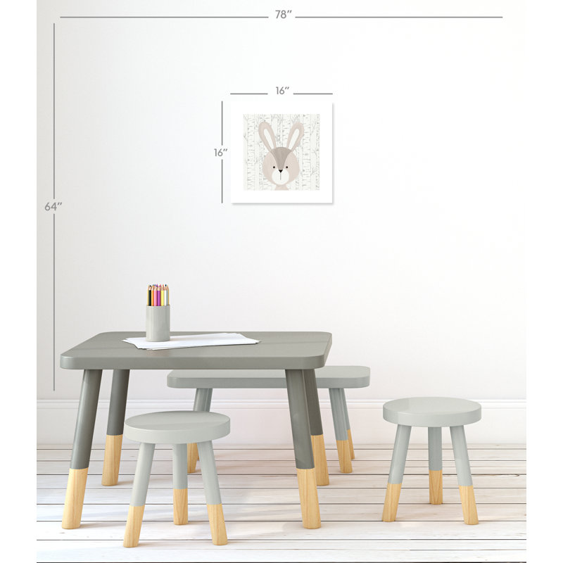 Woodland Friends 3, impression sur papier, H 16 po x l 16 po x P 1 po