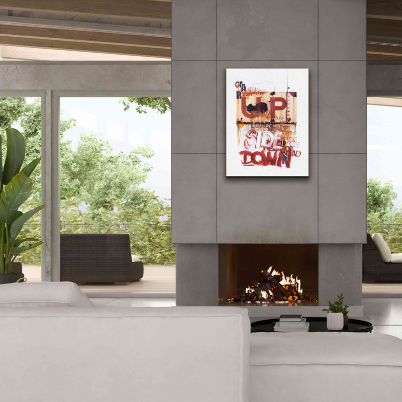 «Up Side Down 1» par Design Fabrikken, estampe numérique sur toile, H 34 po x l 26 po x P 1,5 po