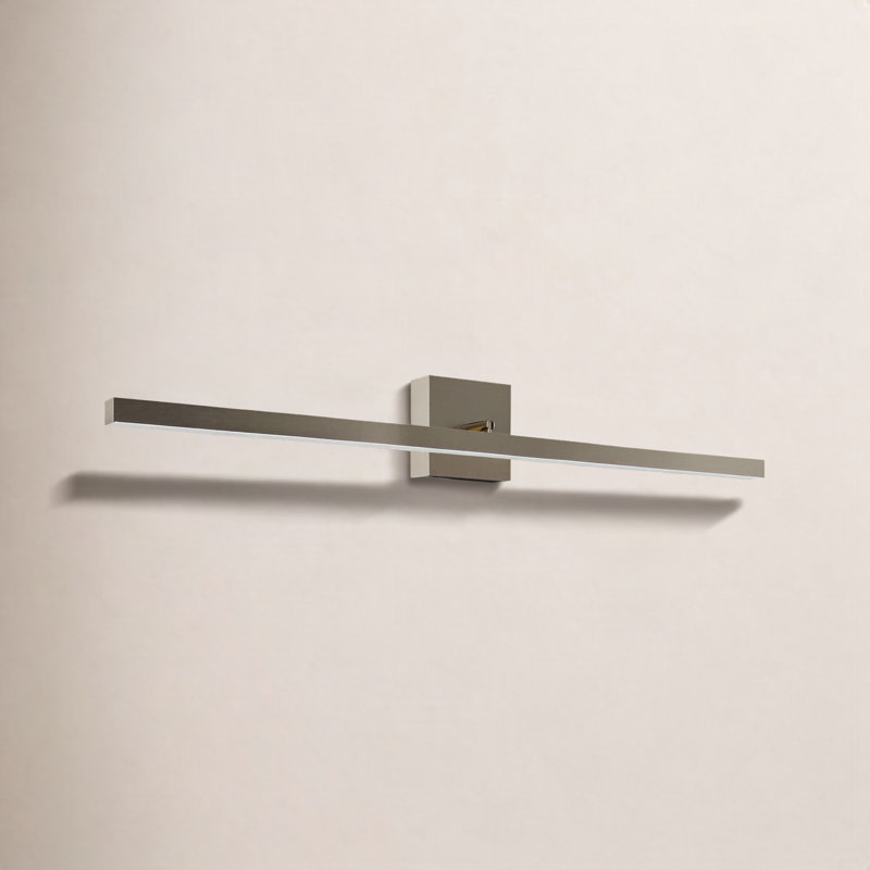Rubie Dimmable LED Bath Bar, Satin Nickel
