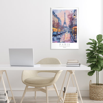 Vintage Paris Street Abstract Wall Plaque, design by Petal Prints Design