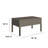 Avalisse Outdoor Coffee Table in Summer Fog Wicker