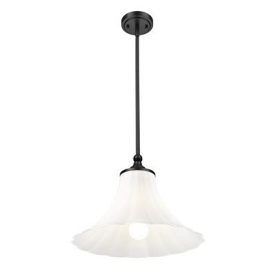 Luminaire suspendu 1 lumière noir mat Ohlson