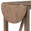 Ensemble de table de salle à manger à hauteur de comptoir en bois 3 pièces avec 2 chaises rembourrées pour petite place-2024299398-2024299392