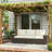 Spacious Patio Sofas, Pe Rattan Steel Modern 3 Seat For Outdoor Home